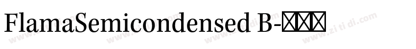 FlamaSemicondensed B字体转换